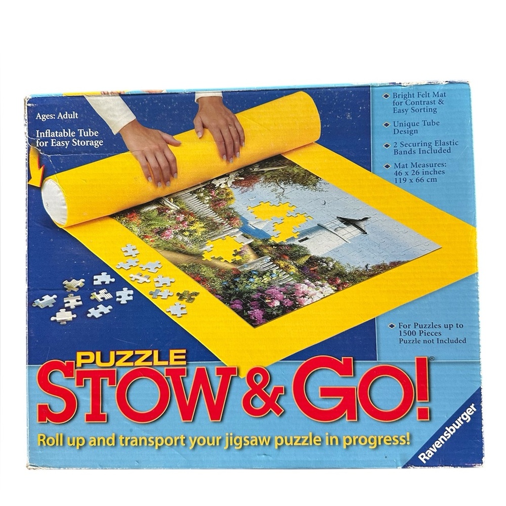 Ravensburger Puzzle Roll-Up with Yellow Mat - puzzle stow & go.
